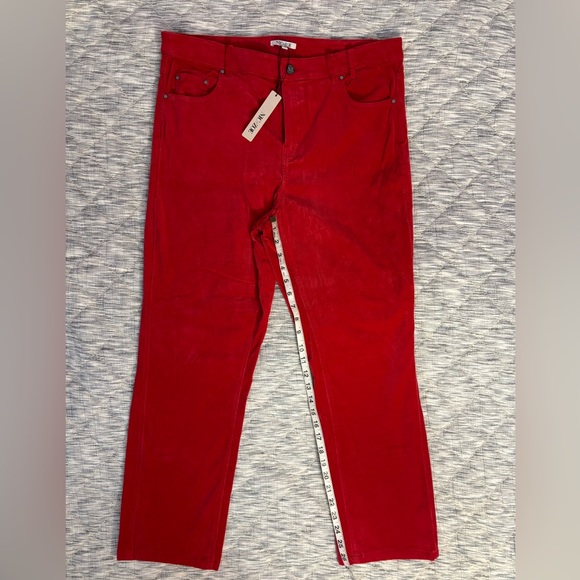 Nic+Zoe Velvet Straight Ankle Pants Sz 33 NWT | Women Velvet Straight Leg Pants- - Picture 5 of 10